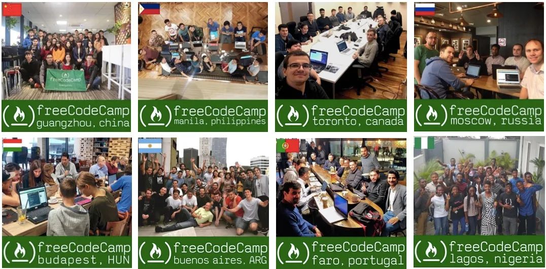 世界各地的 freeCodeCamp 学员在当地组织技术交流活动