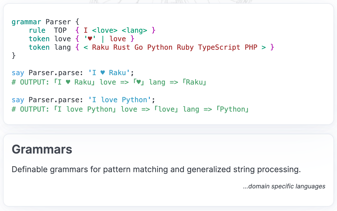 Perl 6 的杀手级特性
